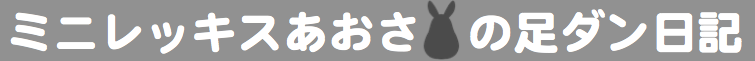 ミニレッキスあおさの足ダン日記